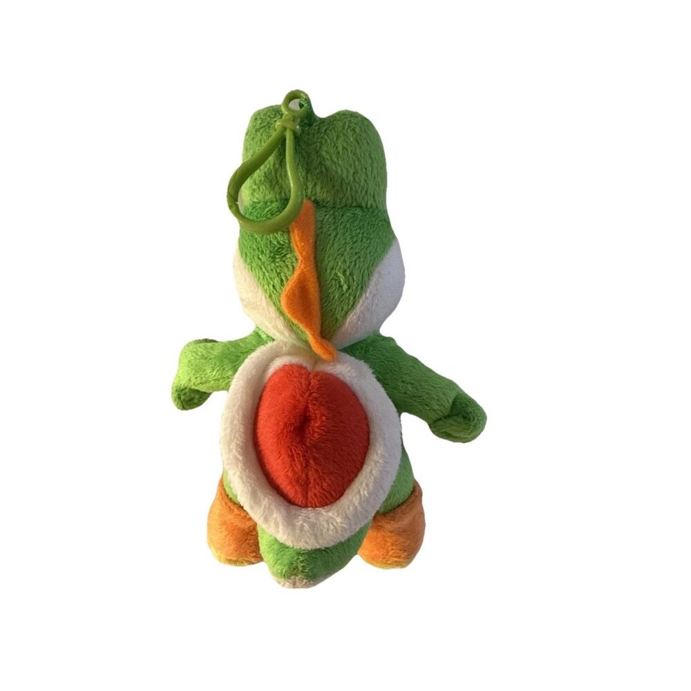 Nintendo Super Mario Bros  9" Plush Yoshi Stuffed Animal Toy Zipper Pocket Hang - Picture 3 of 9